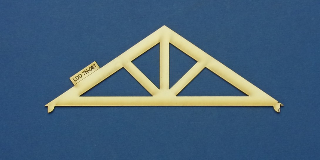 LCC 7N-06T O-16.5 roof truss - type 3 Roof truss designed for the wider version of O-16.5 industrial buildings.
